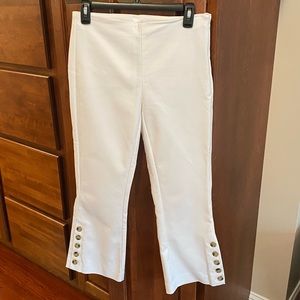 ecru brand white cropped pants, size 2, excellent condition